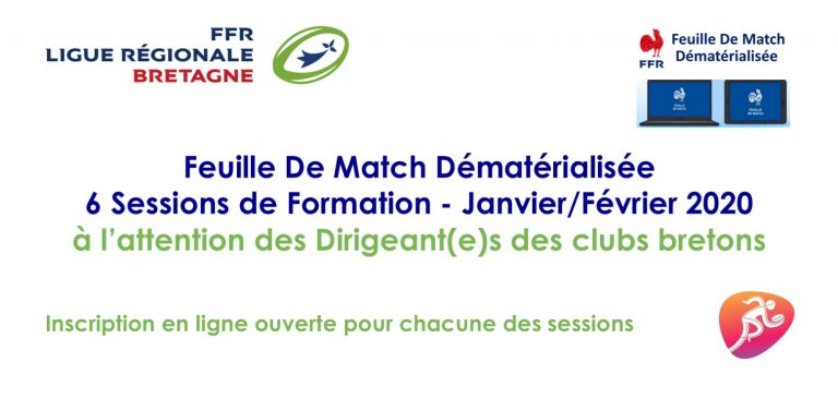 Illustration de Formations – Feuille De Match Dématérialisée